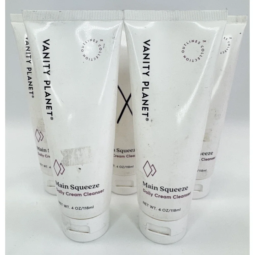 5 X Vanity Planet Main Squeeze Cleanser 4oz Lot 5 Daily Cream Face Wash NOS USA